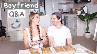 Couple Q\&A With My Boyfriend | Building Gingerbread Houses