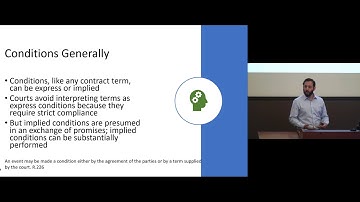 Contracts II Review 07: Conditions