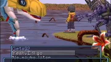 Digimon World Glitch - Fishing like Jesus (NTSC)