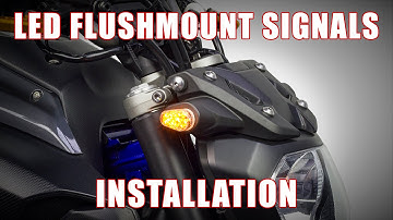 How to install LED Flushmount Signals on 2015+ Yamaha FZ-07 by TST Industries