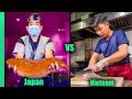 Bizarre FLATFISH Challenge!!! | JAPANESE CHEF Vs VIETNAMESE CHEF