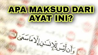 Ayat Inilah yang Selalu Dijadikan Dalil Qs. An-Najm : 39