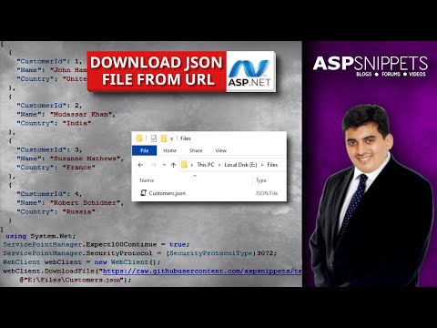 Download JSON file from URL in ASP.Net using C#