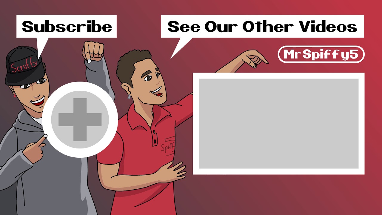 Here's a End Card video I illustrated and animated MrSpiffy5