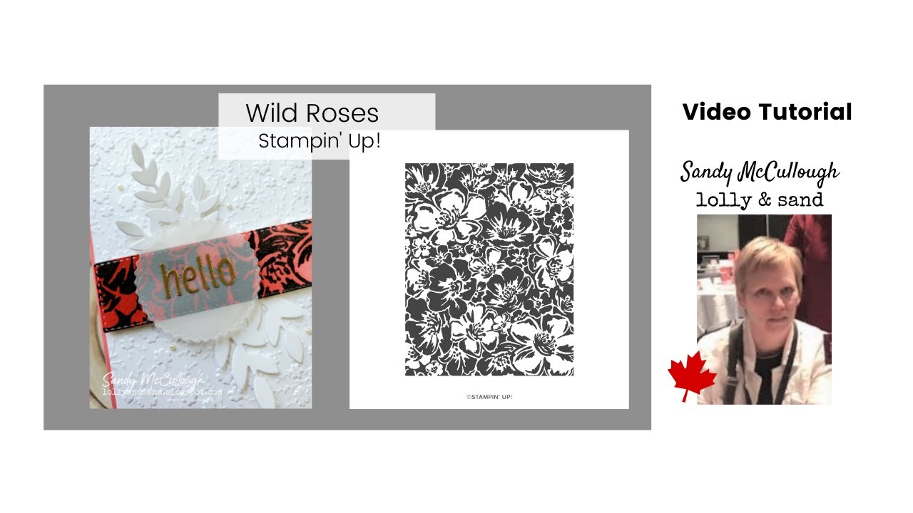 Emboss Resist Technique Card Ideas Wild Roses & Blending Brushes - YouTube