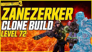 New Zane Build Clone & Cannon Setup Borderlands 3 Level 72 Zanezerker Build
