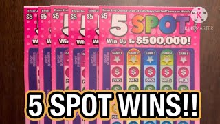 5 SPOT WINS!! CA Scratchers