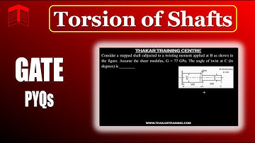 GATE Solutions | STRENGTH OF MATERIALS Torsion of Shafts | 1 mark questions from ME
