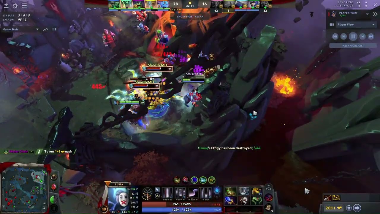 Luna dies to Illusions ft bloodthorn 7.40