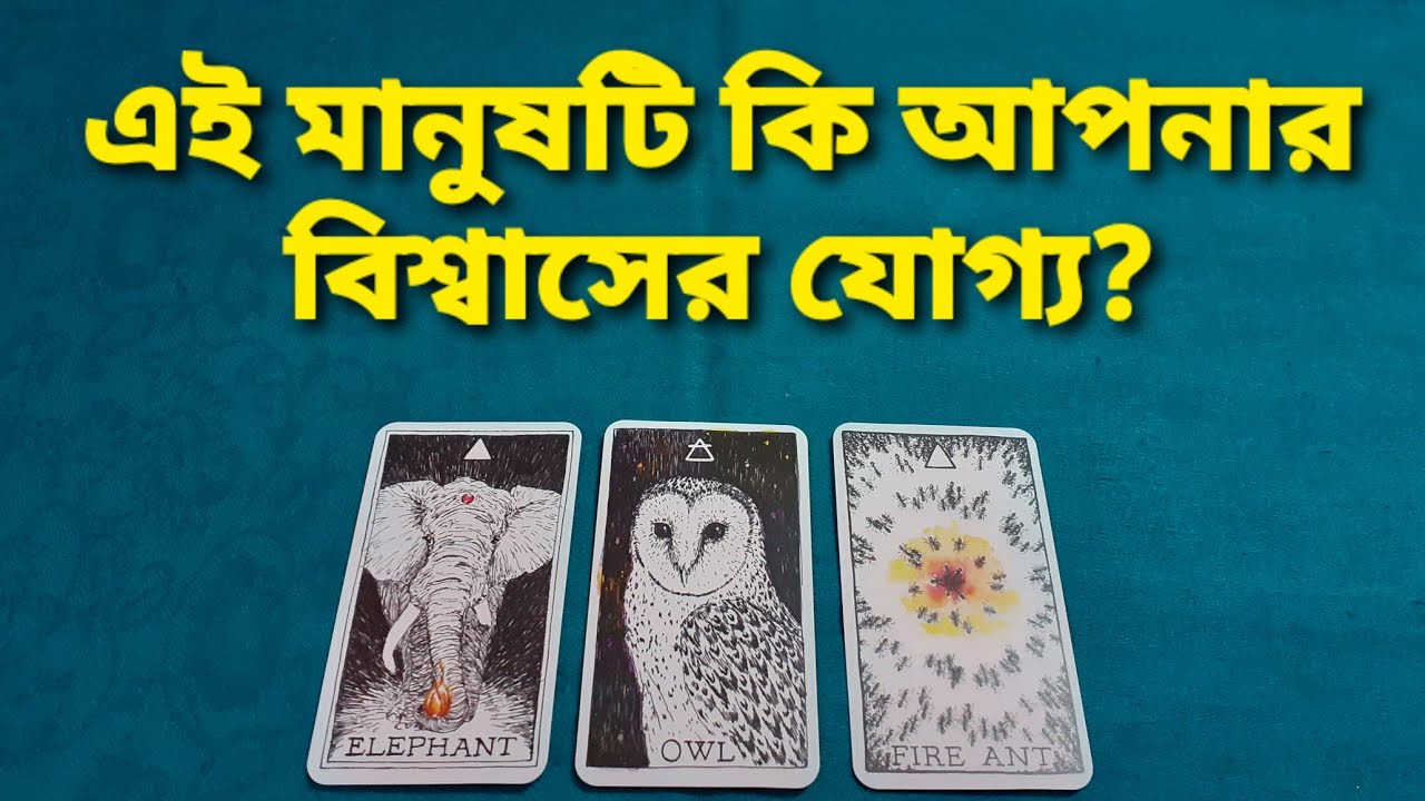 এই মানুষটি কি আপনার ভরসার যোগ্য? #canyoutrust #trueintentions #aretheytrustworthy #bengalitarot