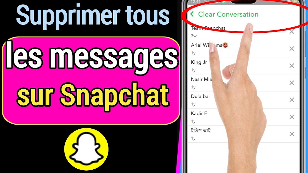 Comment supprimer définitivement tous les messages Snapchat√Comment effacer la conversation Snapchat