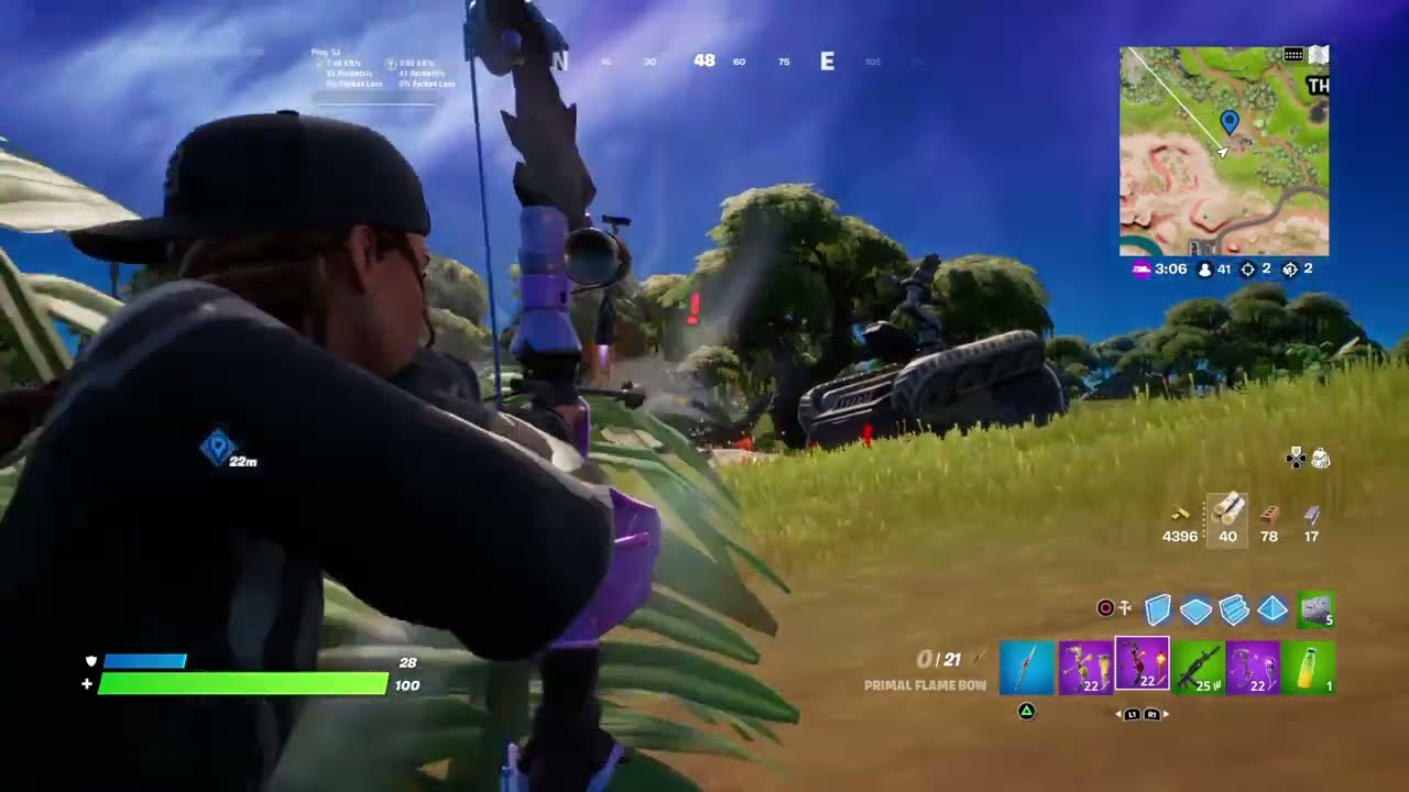 Hit IO forces using a Primal Flame Bow Fortnite locations - Bownanza Quest Challenges