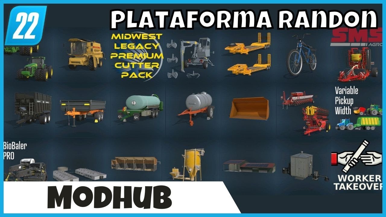 John Deere 8R South America, Plataforma Prancha da Randon Worker Takeover | Farming Simulator 22