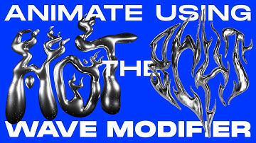 Animating Typography & More in Blender: Wave Modifier Tutorial