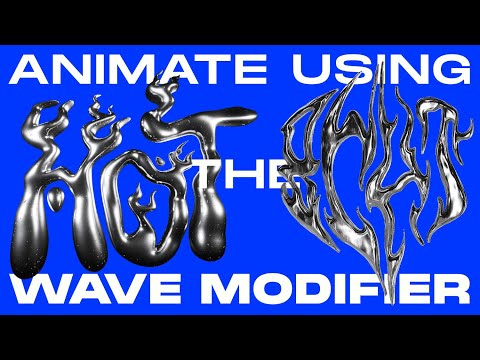 Animating Typography & More in Blender: Wave Modifier Tutorial