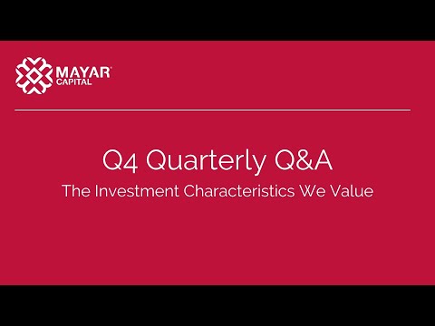 The Investment Characteristics We Value - Mayar Capital's Q4 2025 Q&A