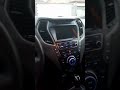 my dads 2017 hyundai santa fe SE 3 row suv interior.