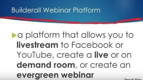 How to Use the Builderall Webinar Platform