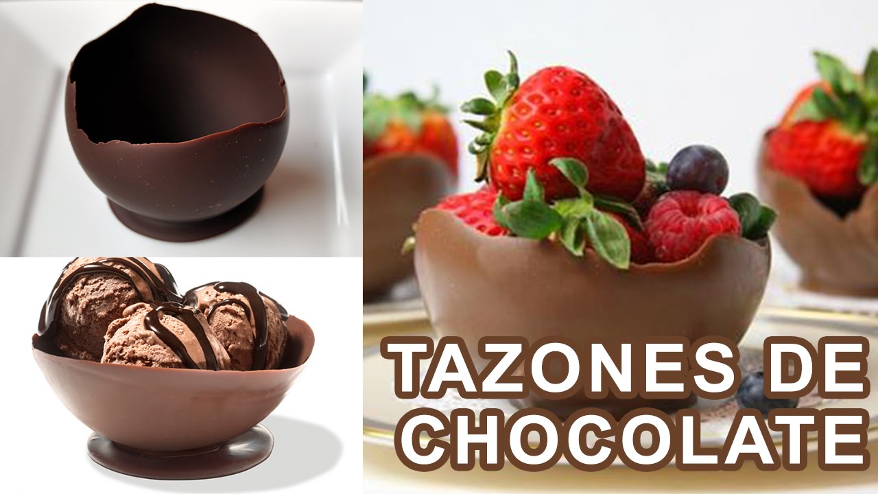 Paquete o empaquetar Dar derechos Ejercer Cómo hacer TAZONES DE CHOCOLATE con globos | Chocolate Bowls - YouTube