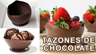Cómo Hacer Tazones De Chocolate Con Globos Chocolate Bowls