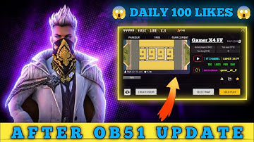 DAILY 100 LIKES MAP RELEASE 😱 AFTER OB51 UPDATE 101% WORKING MAP 🗺️  NEW LIKES CRAFATLAND MAP CODE