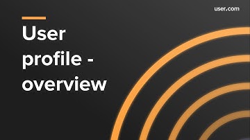 User profile in user.com - overview