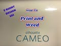 How To Print and Weed HTV Silhouette Cameo ~ Heat Transfer Vinyl - DIY T-shirt Design