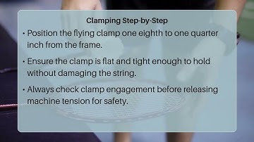 Where Do You Place Flying Clamps When Stringing?
