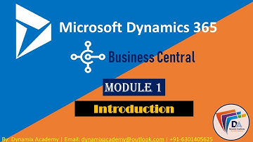 Microsoft Dynamics 365 Business Central Intro By Dynamix academy