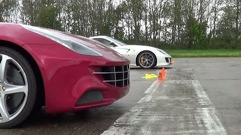 DRAG RACE: Ferrari 599 GTO v FF