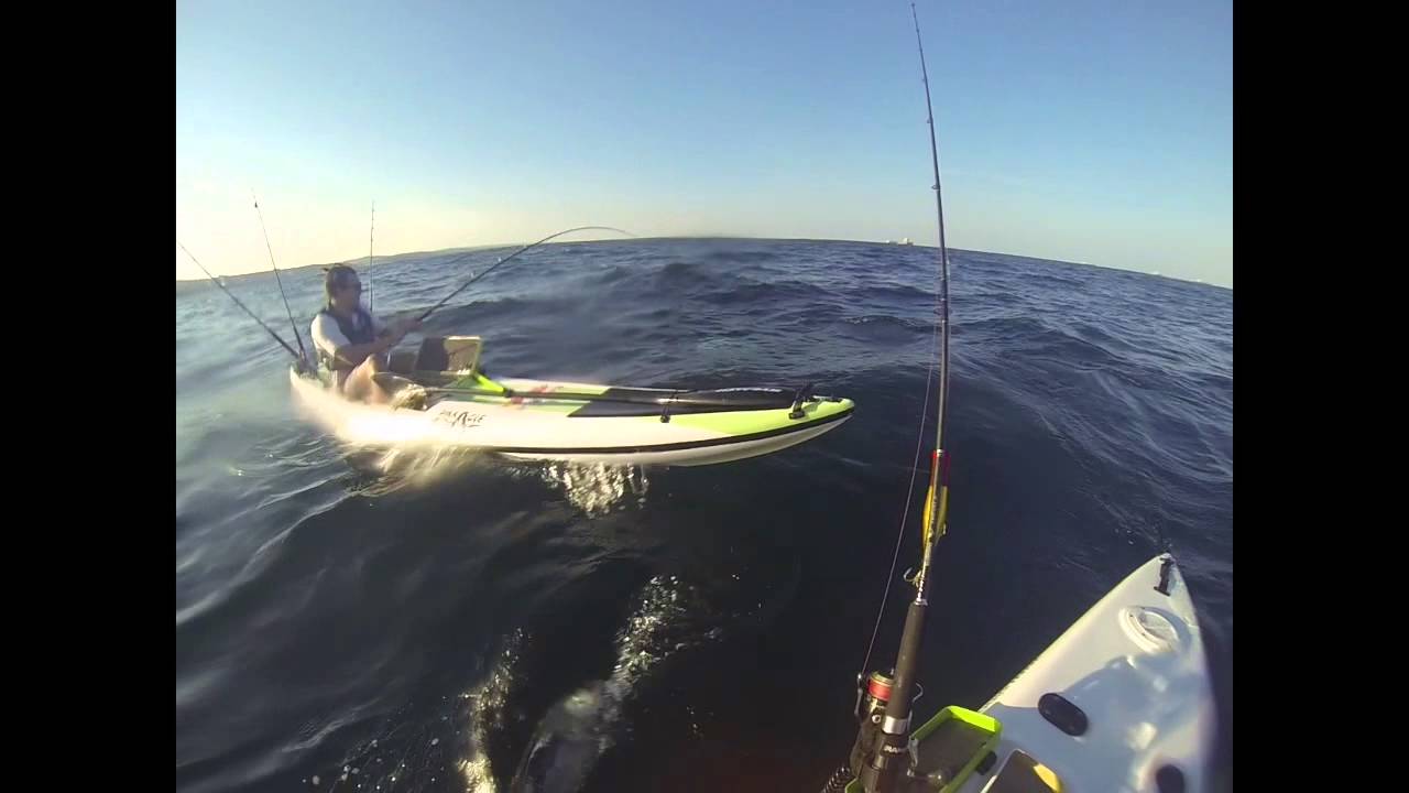 Kayak fishing Durban for tuna Kyle Sinclairs first time on a fishing