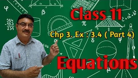 Class 11 | Maths Sindh Board | Chapter 3 , Ex : 3.4 | Part 4 | Lecture no. 8. || By SIR SHAHID