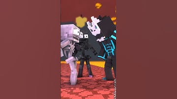 Zombie Becomes Kaiju No 08 to PROTECT Piglin from Skeleton x Wither Skeleton 😈 || #minecraft #shorts