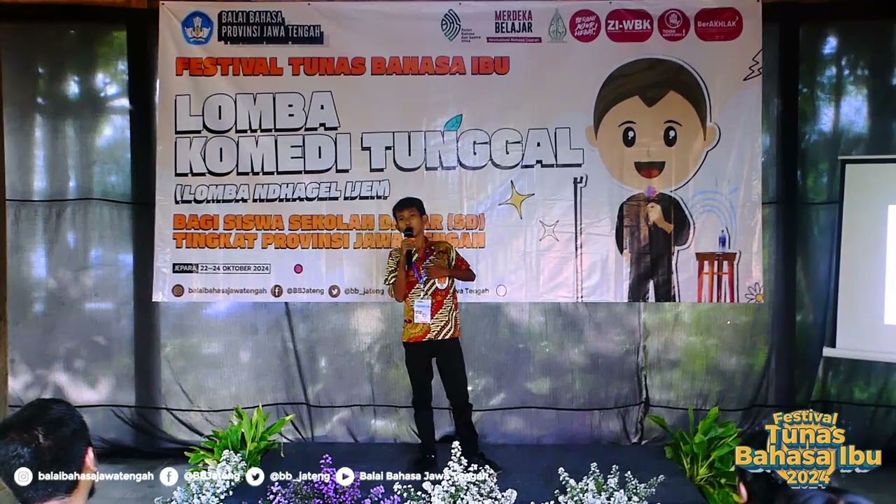 Juara Harapan 3 Putra Komedi Tunggal SD FTBI 2024