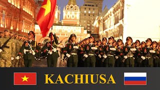 Download lagu Kachiusa lời Việt| Катюша Engsub/Deutch Translation Bài hát diễu binh của Quân nhân Việt Nam tại Nga