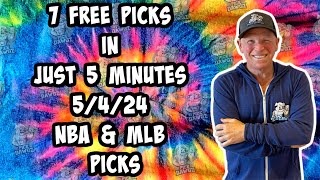 NBA, MLB Best Bets for Today Picks & Predictions Saturday 5/4/24 | 7 Picks in 5 Minutes