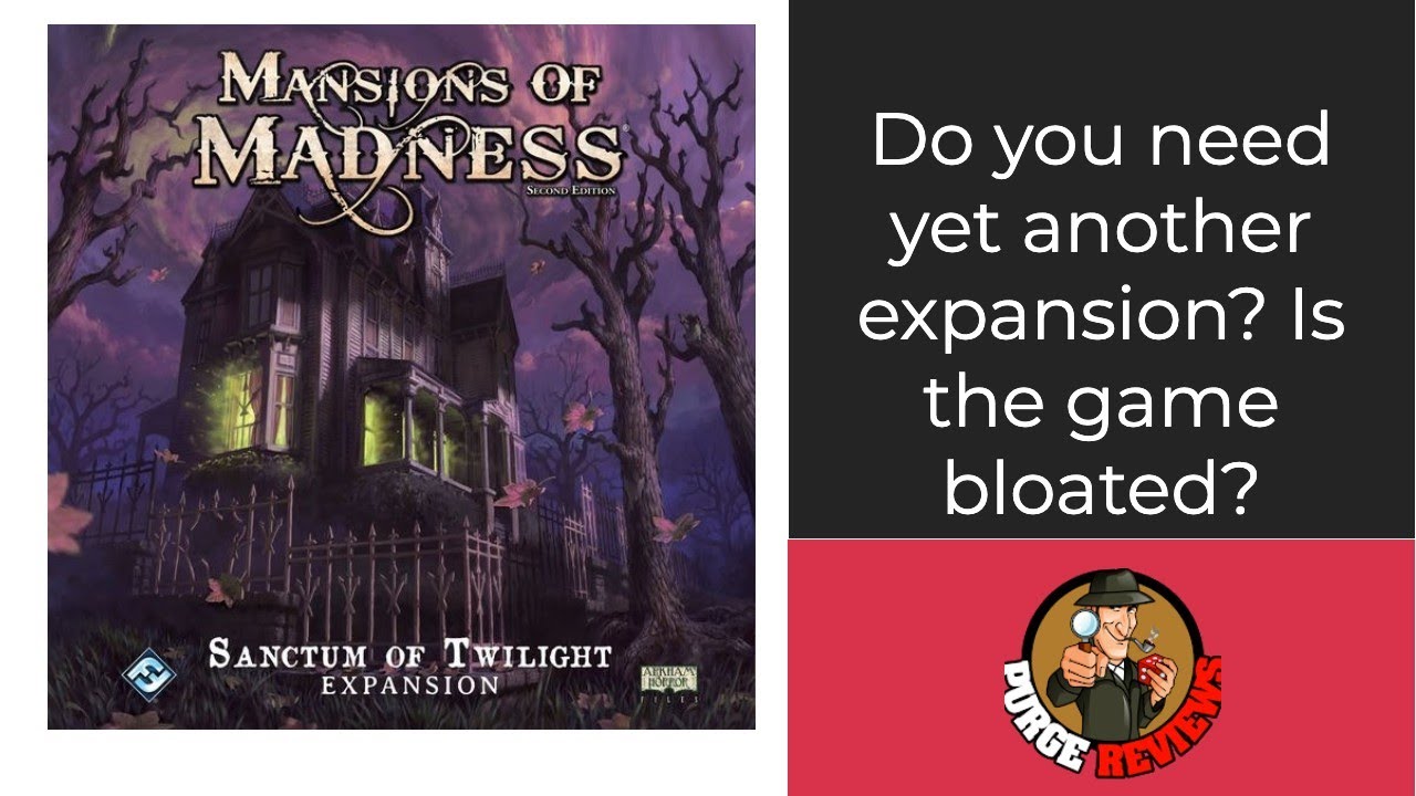  Mansions of Madness Sanctum of Twilight Expansion - Confront  the Shadows of the Order! Cooperative Mystery Game, Ages 14+, 1-5 Players,  2-3 Hour Playtime, Made by Fantasy Flight Games : Toys & Games