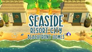 SEASIDE RESORT CITY BEACHFRONT HOMES | Speed Build | ACNH