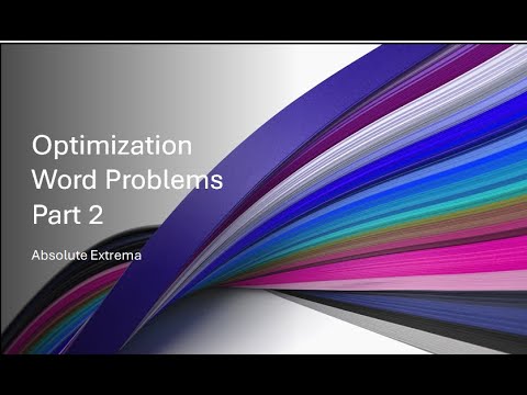 Optimization Part 2 - YouTube