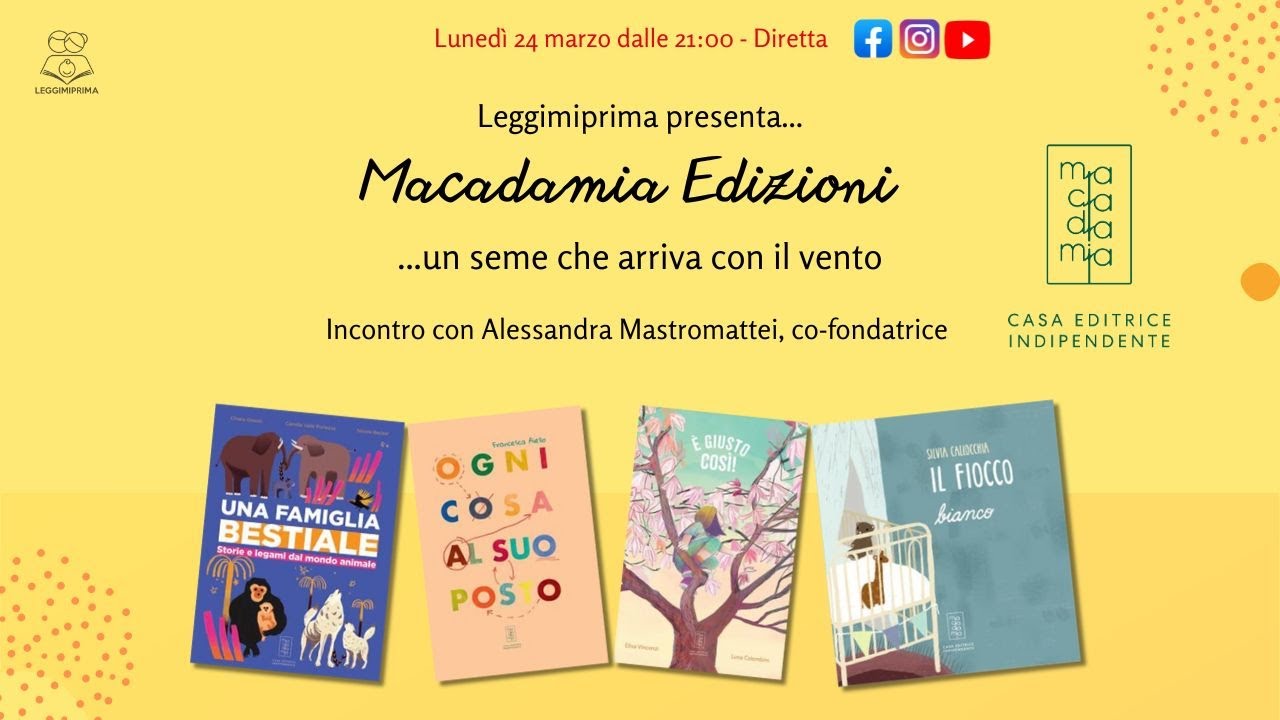 Leggimiprima incontra... Macadamia Edizioni