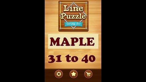 Line Puzzle: String Art Maple Level 31 to 40 Walkthrough | LinePuzzle: String Maple Levels