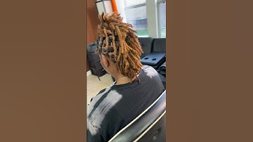 Bold & Beautiful 💚 Embrace that Loc Mohawk #youtubeshorts #locstyles