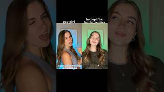 The Girl Pretends To Be Straight In Front Of Her Homophbic Family Members..