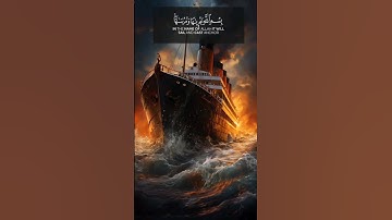 وَقَالَ ارْكَبُوا فِيهَا بِاِسْمِ اللَّهِ مَجْرَاهَا وَمُرْسَاهَا || ❤ || سورة هود الآية 41✨