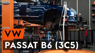 Hvordan udskiftes forreste fjederben on VW PASSAT B6 (3C5) [UNDERVISNINGSLEKTIONER AUTODOC]