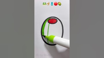 🐸🦂🩱🔴🫒 Creative Art #ytshorts #youtube #art #reels #coloring #drawing #colors #brush #viral