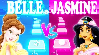 Belle Beauty and The Beast Song Vs Jasmine Speechless Aladdin Song - Tiles Hop EDM Rush!