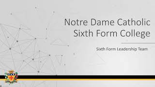 Assembly Introduction to Sixth Form with video 2021