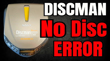 Sony Discman No Disc Error Fix Repair