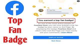 Badge fan display top Facebook Badges